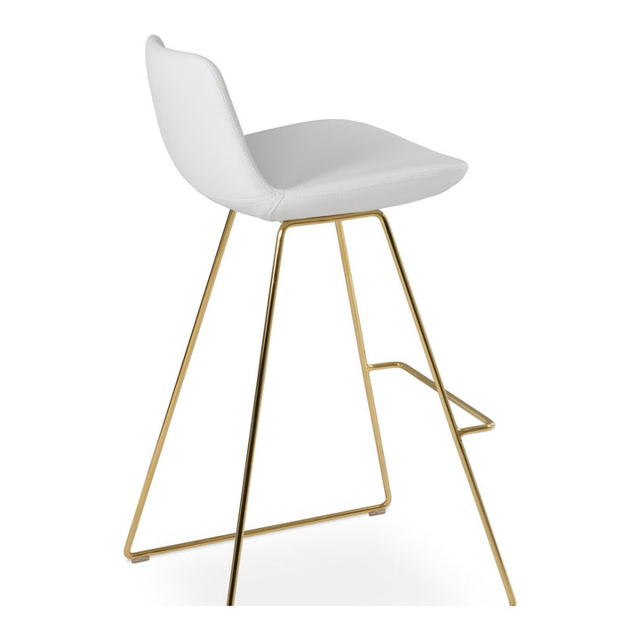 Pera Wire Stool — white product view | Soho Concept