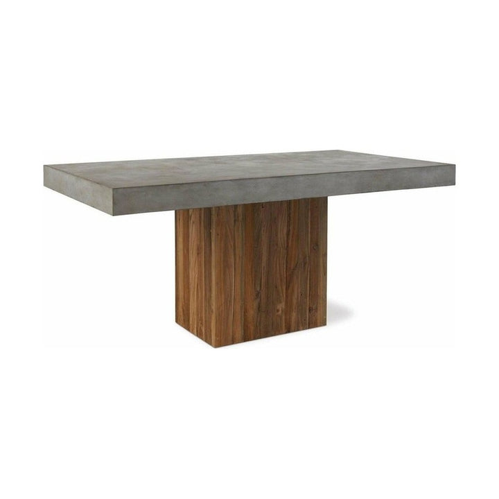 Perpetual Teak Sparta Dining Table Slate Grey by Seasonal Living — full product view
