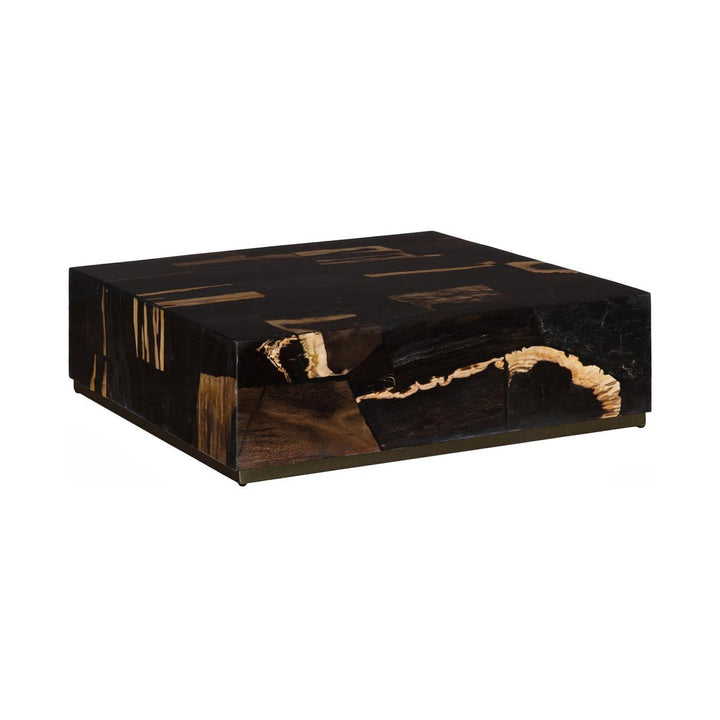 Petramosaic Coffee Table, Inset Brass Base by Phillips Collection — centered product view