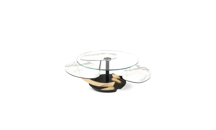 Petres Extendable Coffee Table QuickShip — white studio