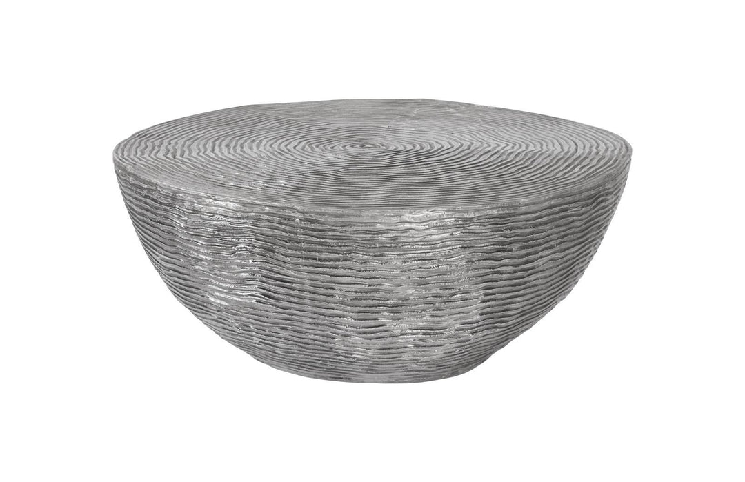 Ripple Coffee Table, Black/Silver, Aluminum by Phillips Collection — view 1
