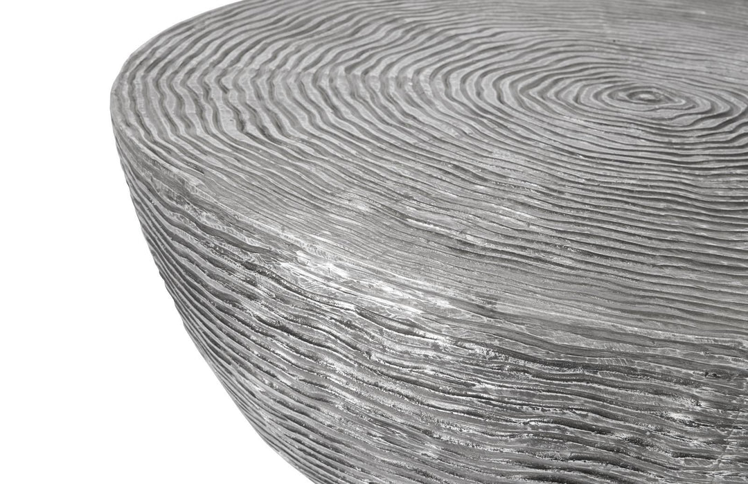 Ripple Coffee Table, Black/Silver, Aluminum by Phillips Collection — view 3