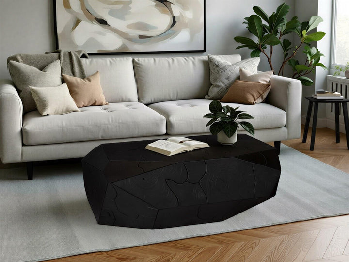 Prism Coffee Table, Black Finish by Phillips Collection — room setting