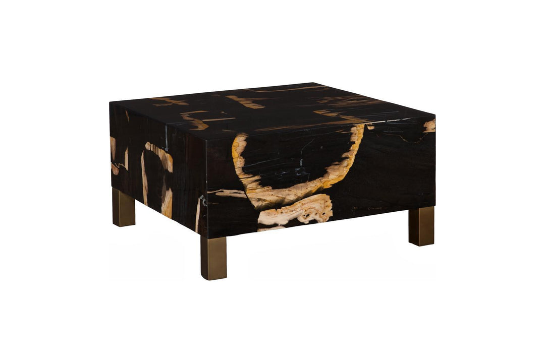 Petramosaic Coffee Table, With Brass Legs by Phillips Collection — view 3