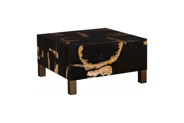 Petramosaic Coffee Table, With Brass Legs by Phillips Collection — view 3