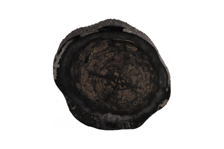 Chaka Petrified Coffee Table, Rough, Black, Small by Phillips Collection — view 2