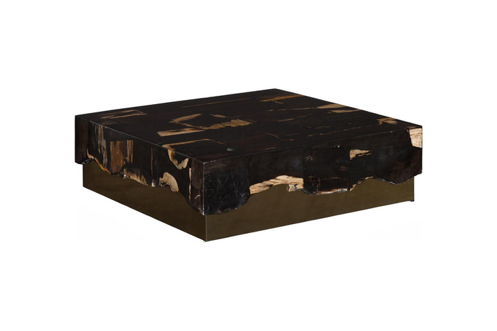 Petramosaic Coffee Table, Brass Base by Phillips Collection — view 3