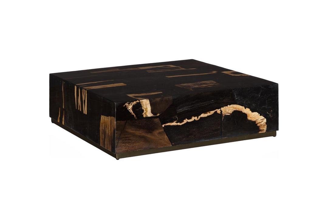 Petramosaic Coffee Table, Brass Base by Phillips Collection — view 1