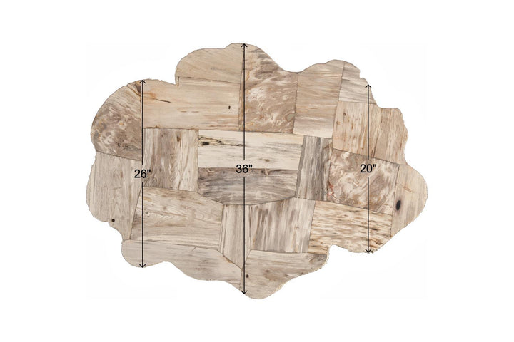 Hewn Petrified Coffee Table, Rough Cream by Phillips Collection — view 2