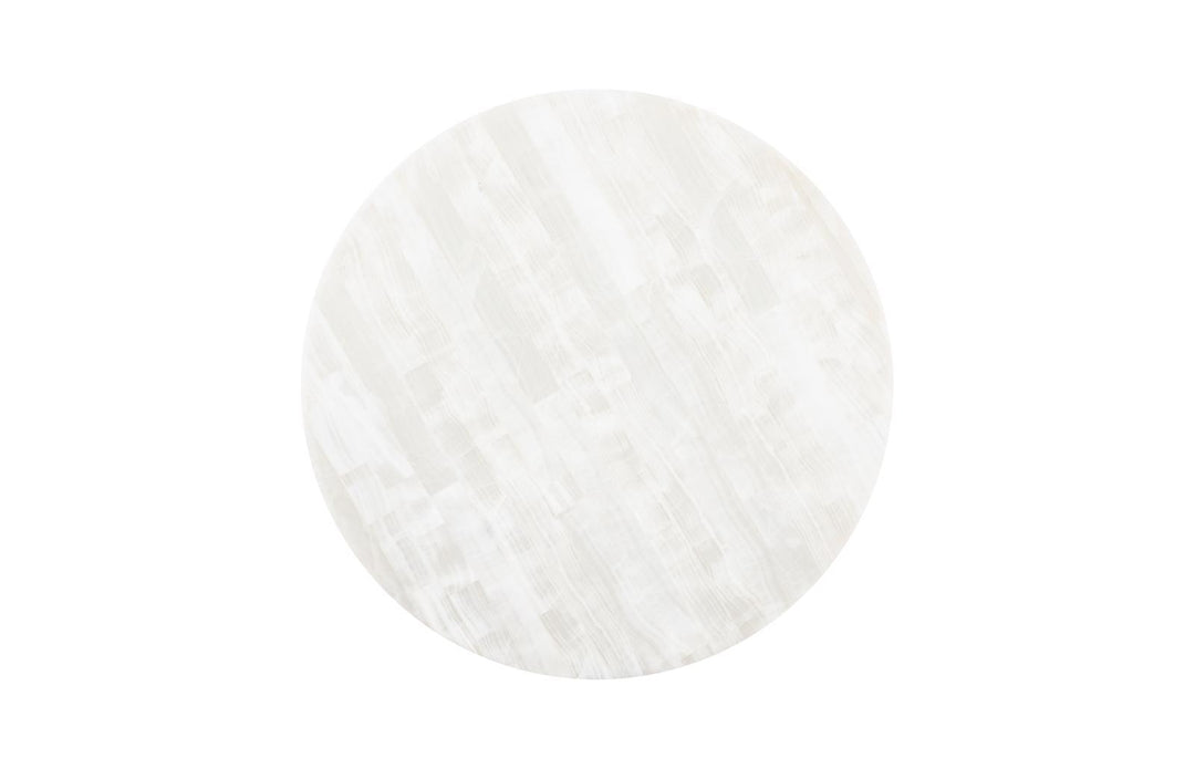 Onyx  Round Coffee Table, White by Phillips Collection — view 2