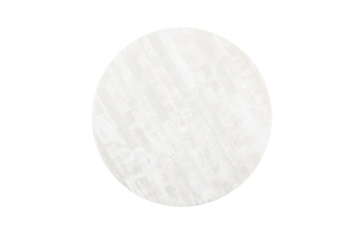 Onyx  Round Coffee Table, White by Phillips Collection — view 2