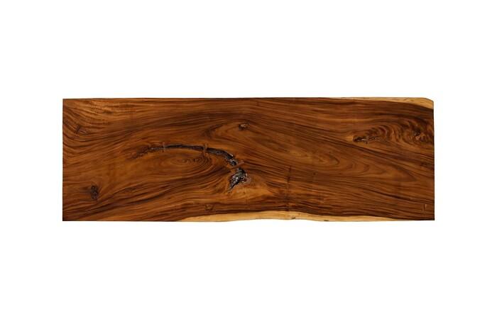 Origins Dining Table, Straight Edge, Natural, Satin Black Legs TH108294 Phillips Collection
