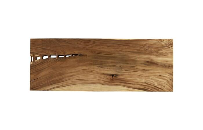 Origins Dining Table, Straight Edge, Natural, Satin Black Legs TH108659 Phillips Collection