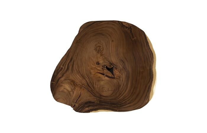 Origins Dining Table, Freeform, Natural, Black Satin Base TH109708 Phillips Collection