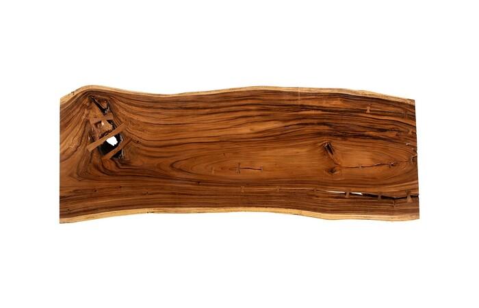 Origins Dining Table, Live Edge, Natural, Satin Black Legs TH111053 Phillips Collection