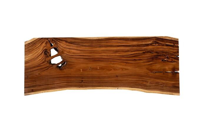 Origins Dining Table, Live Edge, Natural, Satin Black Legs TH111058 Phillips Collection