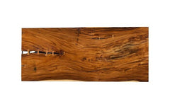 Origins Dining Table, Straight Edge, Natural, Satin Black Legs TH113127 Phillips Collection