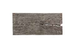 Origins Dining Table, Straight Edge, Gray Stone, Satin Black Legs TH113140 Phillips Collection
