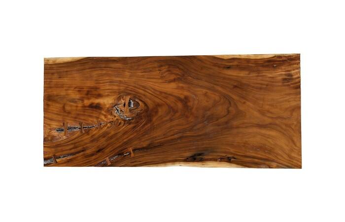 Origins Dining Table, Straight Edge, Natural, Satin Black Legs TH113146 Phillips Collection