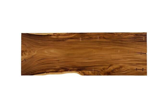 Origins Dining Table, Straight Edge, Natural, Satin Black Legs TH113245 Phillips Collection