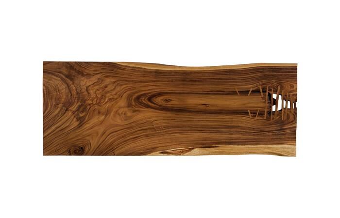 Origins Dining Table, Straight Edge, Natural, Satin Black Legs TH113282 Phillips Collection