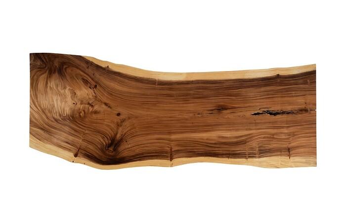 Origins Dining Table, Live Edge, Natural, Satin Black Legs TH113471 Phillips Collection