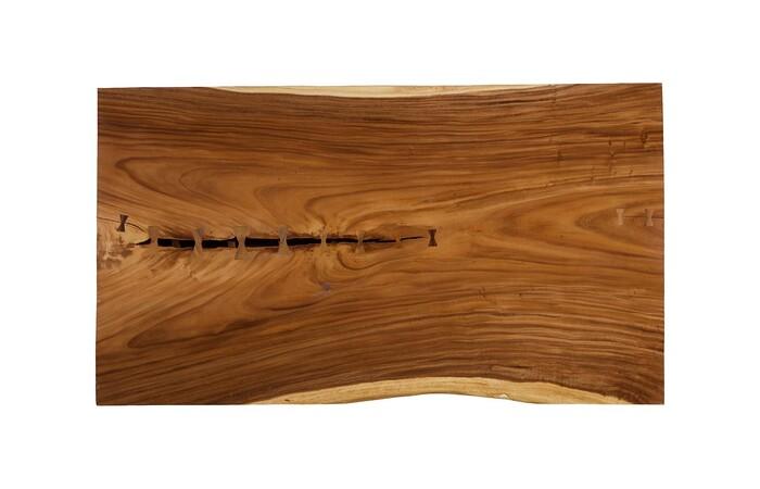 Origins Dining Table, Straight Edge, Natural, Satin Black Legs TH115406 Phillips Collection