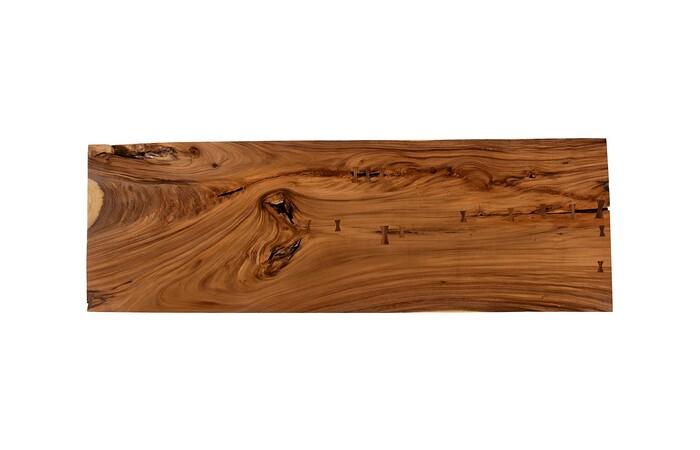 Origins Dining Table, Straight Edge, Natural, Satin Black Legs TH115523 Phillips Collection