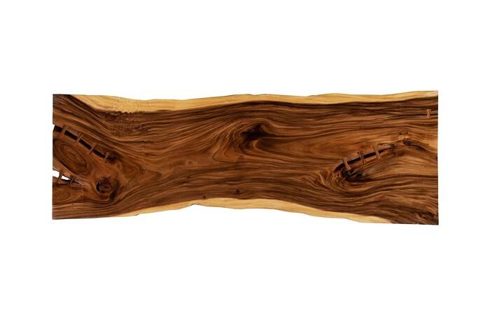 Origins Dining Table, Live Edge, Natural, Satin Black Legs TH115576 Phillips Collection