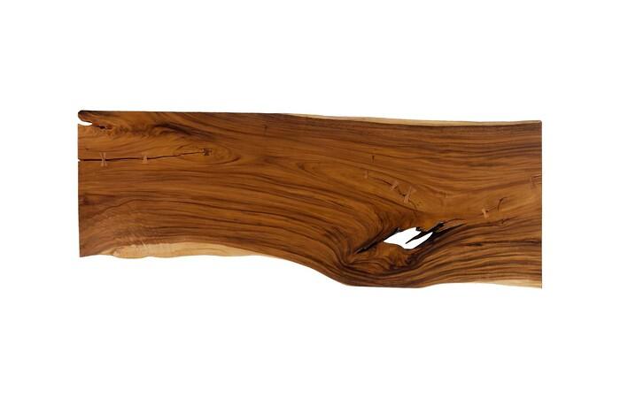 Origins Dining Table, Live Edge, Natural, Satin Black Legs TH116780 Phillips Collection