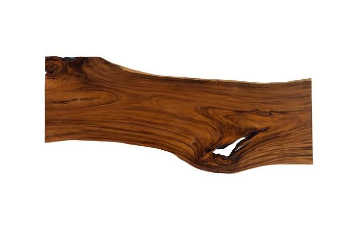Origins Dining Table, Live Edge, Natural, Satin Black Legs TH116781 Phillips Collection