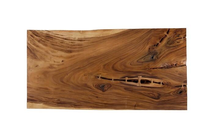 Origins Dining Table, Straight Edge, Natural, Satin Black Legs TH117081 Phillips Collection