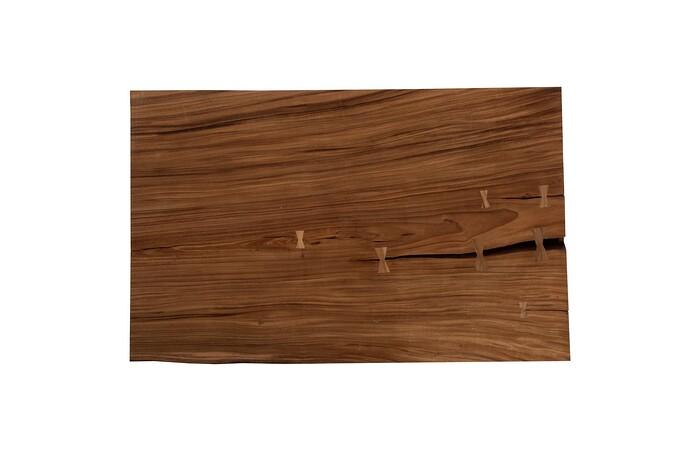Origins Dining Table, Straight Edge, Natural, Satin Black Legs TH117302 Phillips Collection