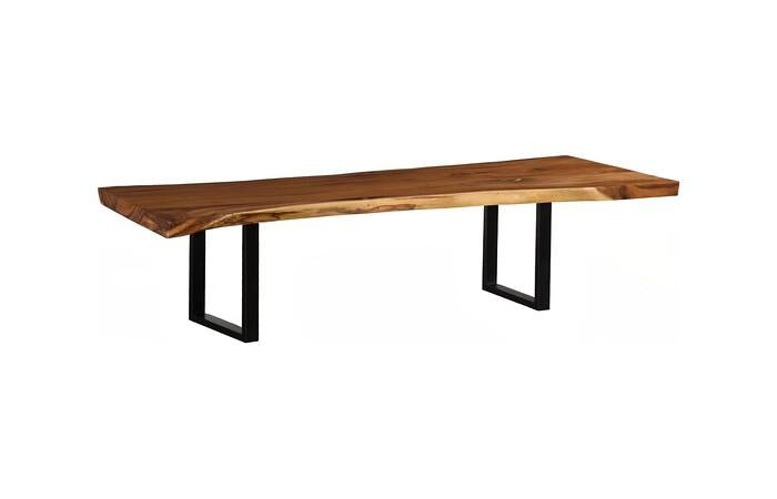 Origins Dining Table, Live Edge, Natural, Satin Black Legs TH120254 Phillips Collection