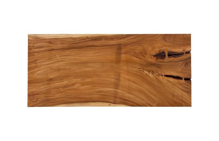 Origins Dining Table, Straight Edge, Natural, Satin Black Legs TH120273 Phillips Collection
