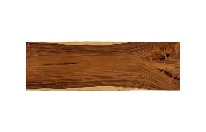 Origins Dining Table, Straight Edge, Natural, Satin Black Legs TH120290 Phillips Collection