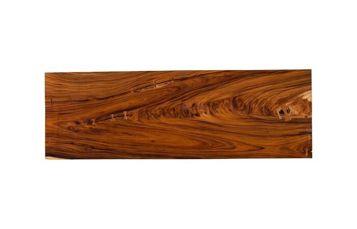 Origins Dining Table, Straight Edge, Natural, Satin Black Legs TH121870 Phillips Collection