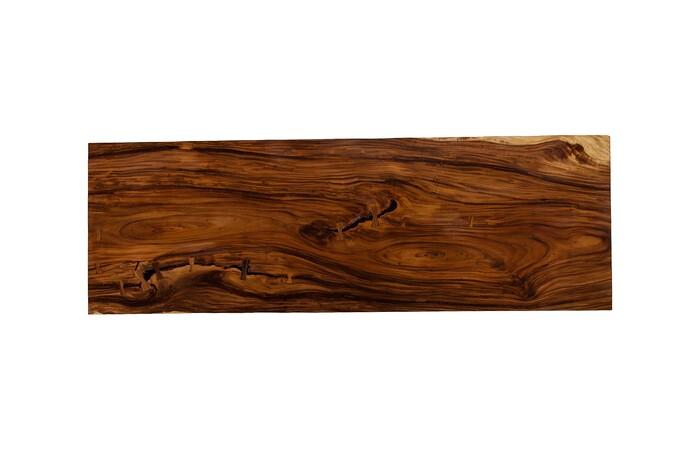 Origins Dining Table, Straight Edge, Natural, Satin Black Legs TH121872 Phillips Collection