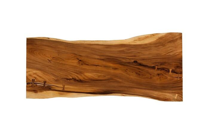 Origins Dining Table, Live Edge, Natural, Satin Black Legs TH122192 Phillips Collection