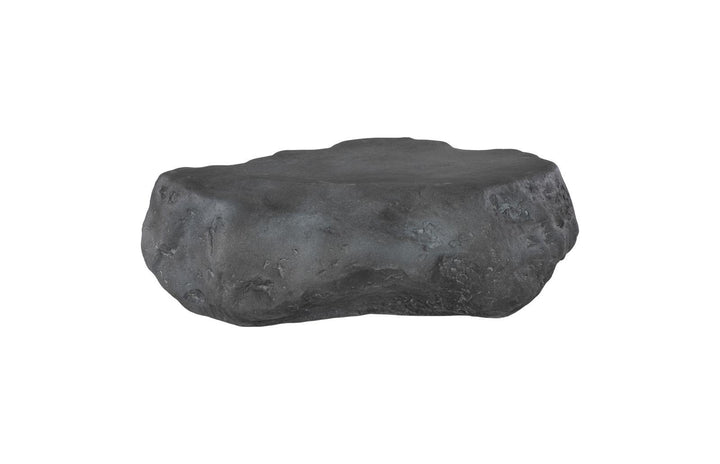 Cast Boulder Coffee Table, Charcoal Stone, Small by Phillips Collection — view 1