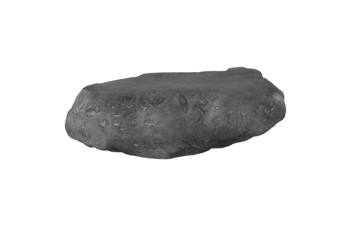 Cast Boulder Coffee Table, Charcoal Stone, Large by Phillips Collection — view 1