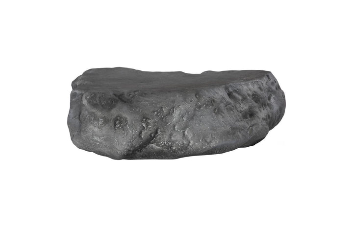 Cast Boulder Coffee Table, Charcoal Stone, Large by Phillips Collection — view 3
