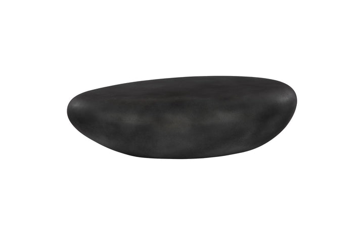 River Stone Coffee Table, Charcoal Stone, Extra Large by Phillips Collection — view 1