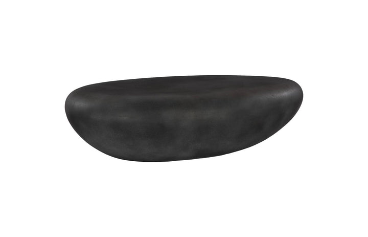 River Stone Coffee Table, Charcoal Stone, Extra Large by Phillips Collection — view 2