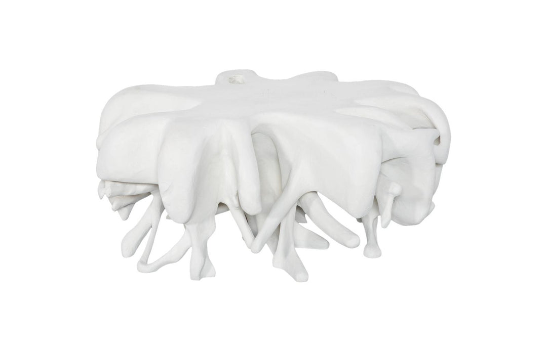 Cast Coffee Table Round, White Stone by Phillips Collection — view 3
