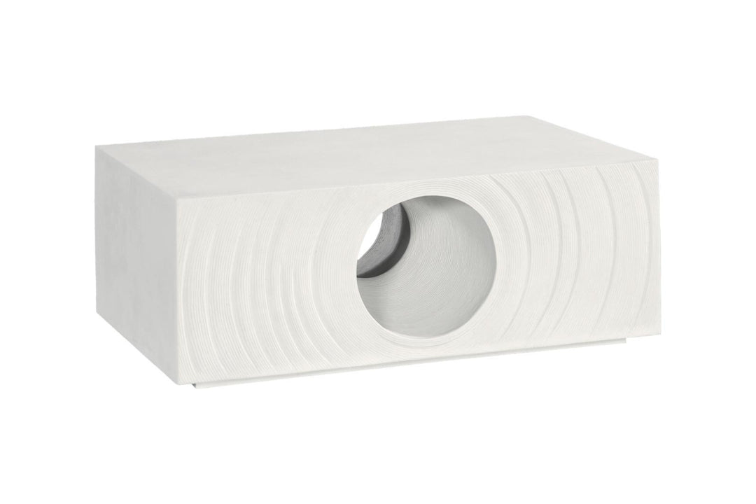 Void Coffee Table, White Stone by Phillips Collection — view 1