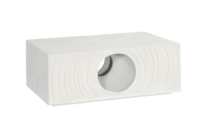 Void Coffee Table, White Stone by Phillips Collection — view 1