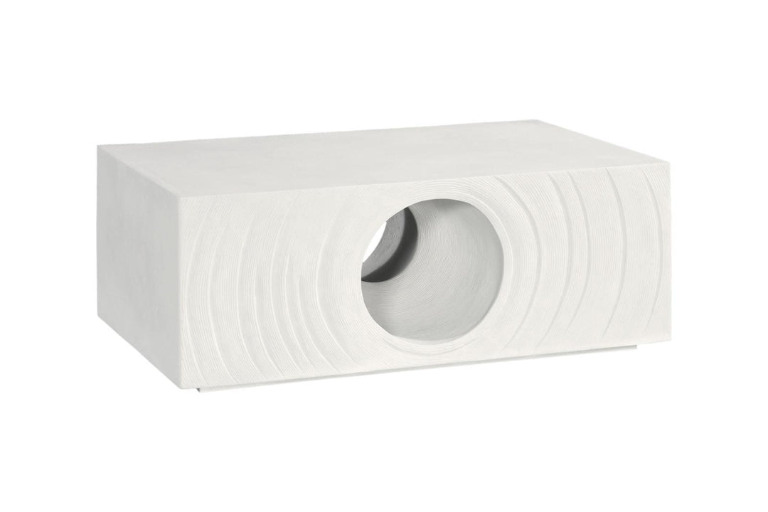 Void Coffee Table, White Stone by Phillips Collection — view 3