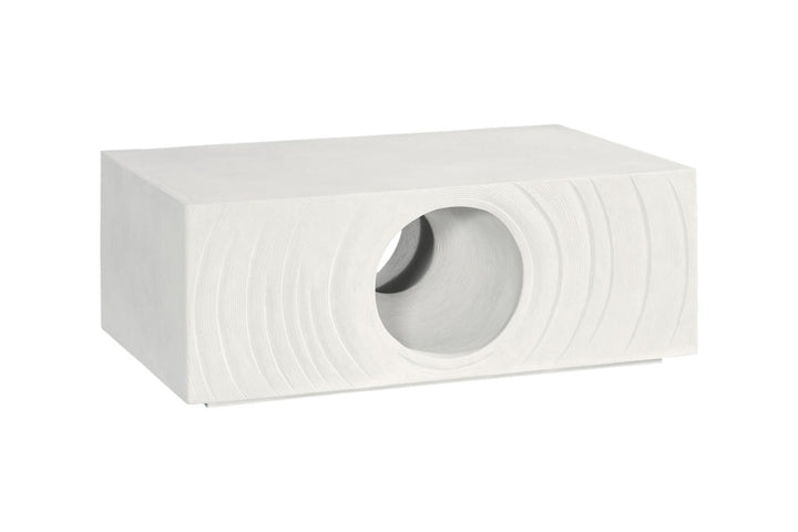 Void Coffee Table, White Stone by Phillips Collection — view 3
