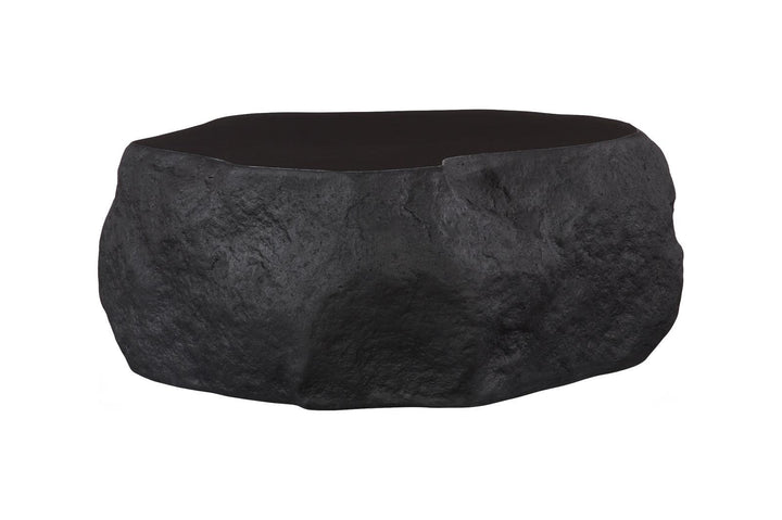 Quarry Coffee Table, Small, Black Glamstone by Phillips Collection — view 1